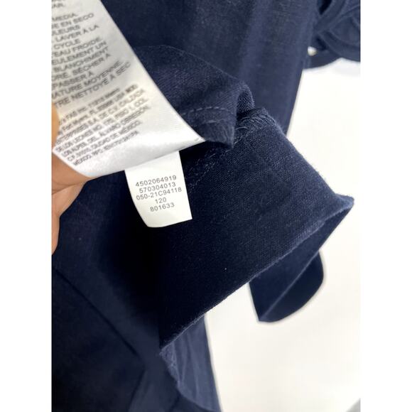 Chico's Navy blue shift dress embroidered sleeves XL - Picture 4 of 5